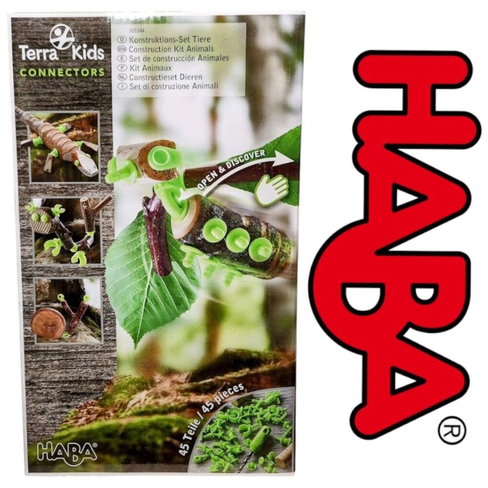 HABA Terra Kids Connectors Backyard Nature Craft Kit STEM ENGINEERING EASTER BAS